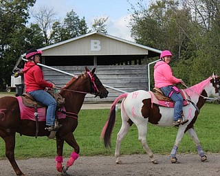 Neighbors | Abby Slanker.Participants in the fifth annual Survivor Run at Buckeye Horse Farm got into the spirit of the day by dressing in pink to show their support of breast cancer survivor Sallie Sullivan before hitting the trail.