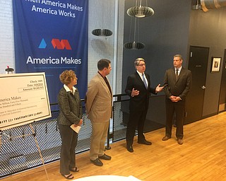 U.S. Rep. Tim Ryan of Howland, D-13th, today presented a $9 million check to Youngstown-based America Makes for a Department of Defense project. 