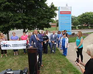  ROBERT K.YOSAY  | THE VINDICATOR..Tim Ryan  talks about the  closing of North Side Hospital.....-30-