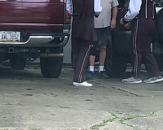 Neighbors | Submitted .Mikey Kanos and Dylan Shook collected money for Tag Day from local community members Sept. 22.