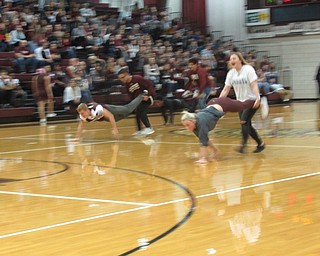 Neighbors | Jessica Harker.Groups of students from each grade level competed in a relay race Oct. 5 at the annual homecome pep rally.