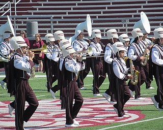 Neighbors | Jessica Harker.Members of the Boardman band performed their half time show for students of four different elementary schools Sept. 19.