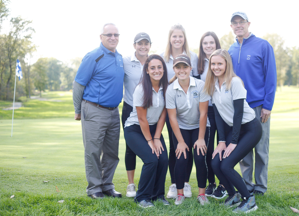 Poland girls golf Back row, from left: Head Coach Joe Colella, Elena Cammack, Jenna Timko, Marlie McConnell, and Assistant Coach Bryan McConnell.Front row, from left, Carly Ungaro, Gianna Myers, Jenna Jacobson.EMILY MATTHEWS | THE VINDICATOR