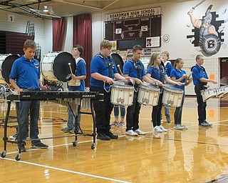Neighbors | Jessica Harker.Western Reserve drum line was the first group to perform for the Boardman Drum Night at the BHS gymnasium.