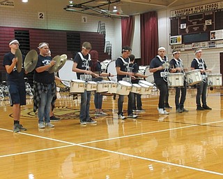 Neighbors | Jessica Harker.The McDonald high school drum line participated in Boardman's annual Drum Night event Oct. 8.