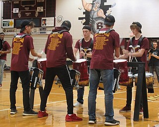Neighbors | Jessica Harker.Members of the Liberty drum line performed a portion of one song on plastic buckets during Boardmans Drum Night held Oct. 8.