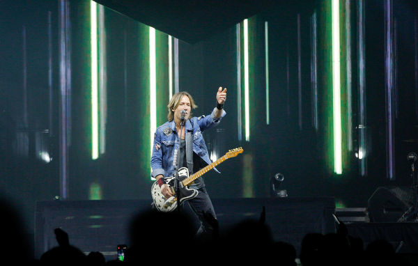 Keith Urban performs at Covelli Centre on Wednesday night. EMILY MATTHEWS | THE VINDICATOR
