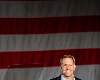 Ohio gubernatorial candidate Richard Cordray speaks Monday afternoon at Youngstown State University. EMILY MATTHEWS | THE VINDICATOR