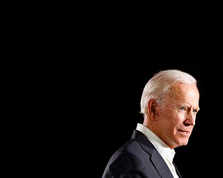 Former Vice President of the United States Joe Biden speaks in support of Ohio gubernatorial candidate Richard Cordray Monday afternoon at Youngstown State University. EMILY MATTHEWS | THE VINDICATOR