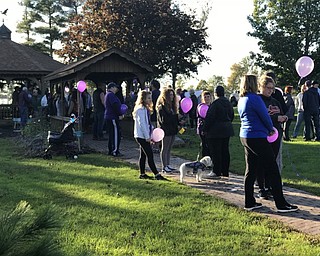 Neighbors | Jessica Harker .Large crowds gathered at Austintown Park for the third annual Lauren Bowman Step Out Against Bullying walk focused on bringing awareness to bullying.
