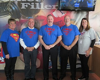 Neighbors | Jessica Harker.The principal team at Austintown Elementary School dressed in personalized T-shirts for the school's annual Red Ribbon Week events.