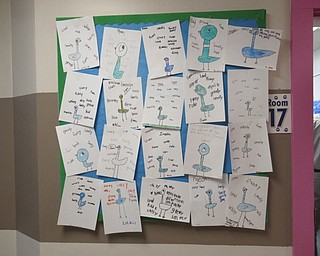 Neighbors | Jessica Harker.Students combined the holiday and classroom lessons at Poland Union Elementary school by decorating pumpkins and making posters to coincide with the Pigeo book series and other classic childrens books.