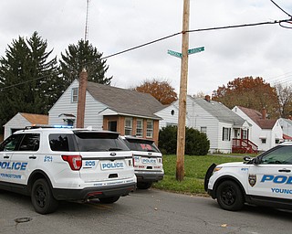  ROBERT K.YOSAY  | THE VINDICATOR...after a triple homicide at Gibson St and Pasadena Ave on the city's southside Wed Night officers detained a car and arrested the driver on charges of drug paraphernalia and a gun..