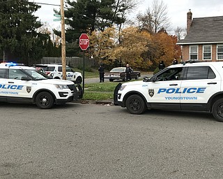 Youngstown police have returned to a house where three people were shot to death Wednesday at Pasadena and Gibson.