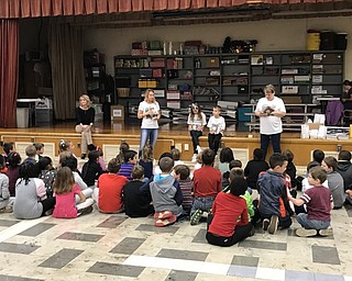 Neighbors | Jessica Harker.Local second graders and their teachers at Market Street elementary gathered Oct. 15 to listen to author Diane Demtrios and her family read "Listen to Leslie" to support National Bullying Prevention month.