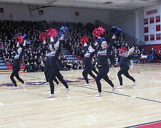 Neighbors | Jessica Harker.The dance line at Austintown Fitch performed for students and staff alike at the pep rally on Oct. 26.