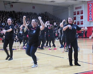 Neighbors | Jessica Harker.Teachers at Austintown Fitch High School competed against students in a dance off competition at the schools Spirit Week pep rally on Oct. 26.