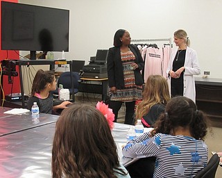 Neighbors | Jessica Harker.Macy's employees presented information about Clinique products and healthy skin care to sixth-graders from Boardman during the Girl Empowerment Mentorship program's field trip on Nov. 5.