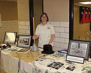 Neighbors | Abby Slanker.Suzie McCabe, Canfield Historical Society president, represented the organization at Canfield Rotary Club’s first Community Showcase.