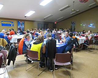 Neighbors | Jessica Harker.Moms and their sons ate a complimentary meal during Boardman Park's annual Mom and Son Date Knight event.