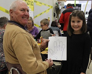 Neighbors | Abby Slanker.On Nov. 14, C.H. Campbell Elementary School second-grade student Sophia Scianna invited her grandfather, Barry Rose, to the school’s annual Grandparents Day where they enjoyed doing an art project together.