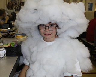 Neighbors | Abby Slanker.A Canfield Village Middle School sixth-grade student dressed as a cloud on Oct. 31.