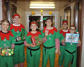 Neighbors | Abby Slanker.A group of Canfield Village Middle School seventh-graders celebrated Christmas a little early by dressing as elves for the school’s annual Halloween Dress Up Day.