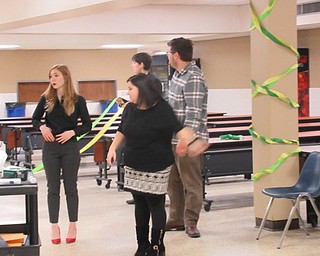Neighbors | Jessica Harker .Members of the Speech and Debate team at Austintown gathered after school Nov. 16 to decorate for the tournament.