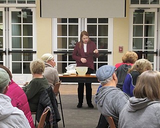 Neighbors | Jessica Harker.Missy Williams hosted the No Need to Knead event at the Poland library on Nov. 19 where she showed community members a bread recipe with all ingredients and supplies provided by the library.