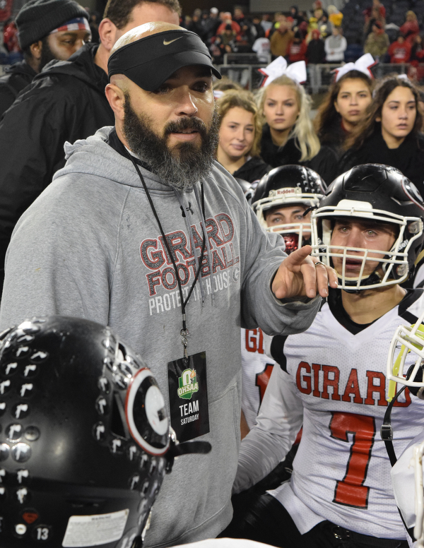 William D. Lewis The Vindicator  Pat Pearson Girard Coach consols Mark Waid after loss at Canton.