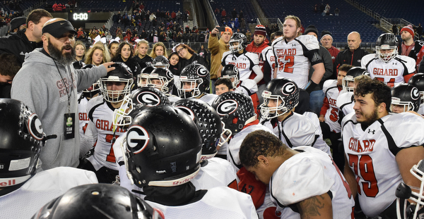 William D. Lewis The Vindicator  Pat Pearson Girard Coach consols Mark Waid after loss at Canton.