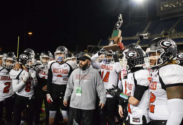 William D. Lewis The Vindicator  Pat Pearson Girard Coachwith team and runner up trophy