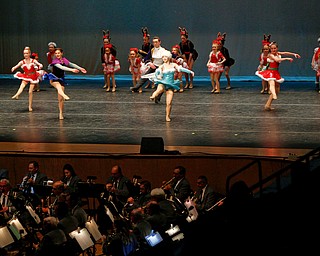 Dancers from James Dance Centre perform to Sleigh Ride during The Packard Band annual Christmas Spectacular at W.D. Packard Music Hall on Sunday afternoon. EMILY MATTHEWS | THE VINDICATOR