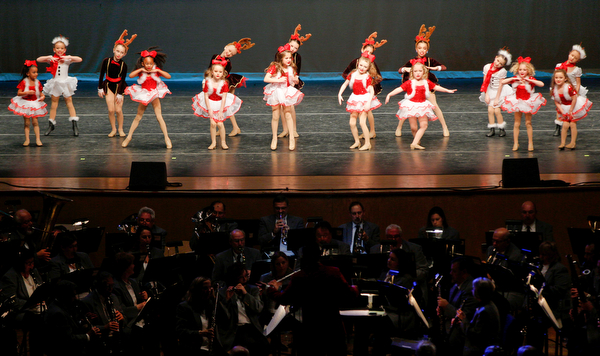 Dancers from James Dance Centre perform to Sleigh Ride during The Packard Band annual Christmas Spectacular at W.D. Packard Music Hall on Sunday afternoon. EMILY MATTHEWS | THE VINDICATOR