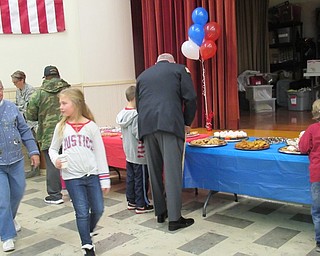 Neighbors | Jessica Harker.Snacks and drinks were available to veterans and students during Market Street's annual Veterans Assembly Nov. 9.