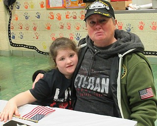 Neighbors | Jessica Harker.Angel Cordell and Barb Perry, a combat medic who served in Iraq and Kwait, attended Boardman's annual Veterans Day Breakfast on Nov. 9.