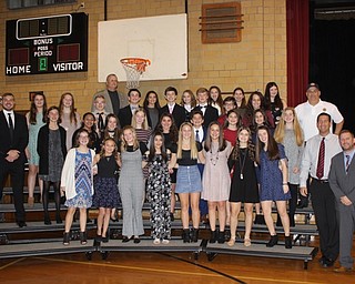 Neighbors | Abby Slanker.Canfield Village Middle School eighth-grade student volunteers prepared and executed the school’s annual Veterans Day Assembly, which featured guest speaker Sgt. Robert Suttle of the United States Army, a veteran of the Vietnam War.