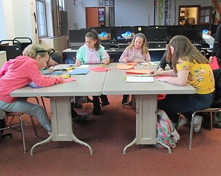 Neighbors | Jessica Harker.Kindness Club members decorated 325 Thanksgiving cards at Poland Middle School to give to Senior Services to pass out along with their Thanksgiving dinners.