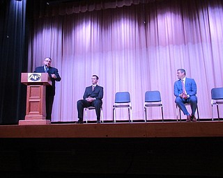 Neighbors | Jessica Harker.Speakers Ken Carano and Representative Tim Ryan traveled to Austintown Fitch High School Nov. 19 to speak with upper classman.