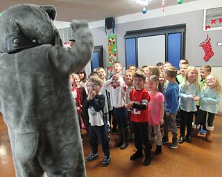 Neighbors | Jessica Harker.Students sang "Happy Birthday" to the Poland Bulldog on Nov. 30 during Poland Union's first Donut Day.