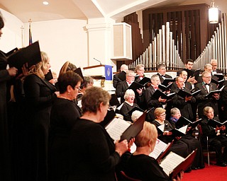 The Stambaugh Chorus performs as part of the Concerts Under the Dome at First Presbyterian Church in Columbiana on Sunday night. EMILY MATTHEWS | THE VINDICATOR