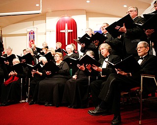 The Stambaugh Chorus performs Cantate Domino as part of the Concerts Under the Dome at First Presbyterian Church in Columbiana on Sunday night. EMILY MATTHEWS | THE VINDICATOR