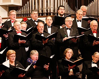 The Stambaugh Chorus performs Hallelujah as part of the Concerts Under the Dome at First Presbyterian Church in Columbiana on Sunday night. EMILY MATTHEWS | THE VINDICATOR