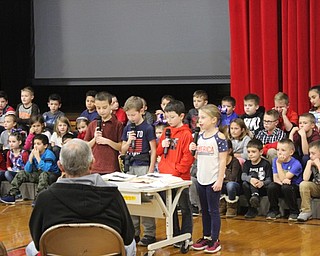 Neighbors | Abby Slanker.A group of C.H. Campbell Elementary School second-grade students performed a skit about conducting research on and learning about Veterans Day for a school project at the school's annual Veterans Day Assembly on Nov. 12.