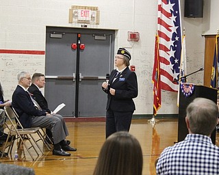 Neighbors | Abby Slanker.Susan Sansenbaugher, U.S. Army, served as keynote speaker at C.H. Campbell Elementary School’s annual Veterans Day Assembly.