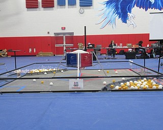 Neighbors | Jessica Harker .Austintown's robotics tournament was space-themed, titled "Rover Ruckus," where robots were created to carry plastic balls and cubes and place them in a container in the center of the field.