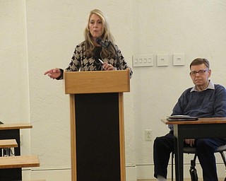 Neighbors | Jessica Harker.Deborah Liptak, the Development Director of the Public Library of Youngstown and Mahoning County, addressed the Friends of the Austintown Library after the presentation by Robert Marcus.