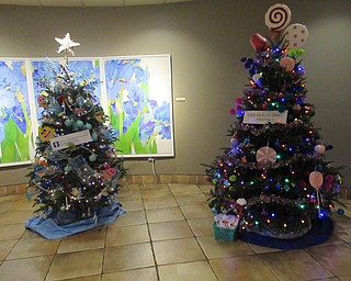 Neighbors | Jessica Harker .Non-profit organizations decorated trees at Fellows Riverside Garden throughout the month of December for community members to walk through and look at.