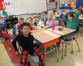 Neighbors | Jessica Harker.Students got to dress in pajamas during school hours on Dec. 14 at Poland Elementary School.