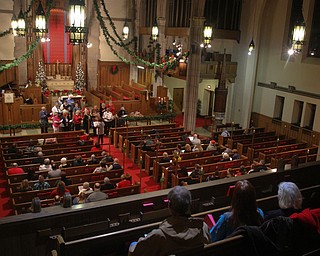 William D. Lewis The Vindicator  A Christmas Eve service was held at Trinity United Methodist Church in Youngstown.